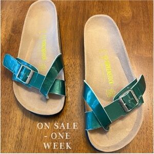 NEW Birkenstock Bright Green Jazzy Sandals! Never Worn!